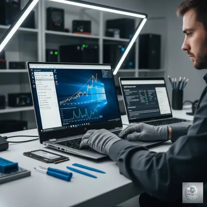 Professional Windows PC and laptop repair service in Stoke Canon, Exeter and Devon - computer technician fixing desktop